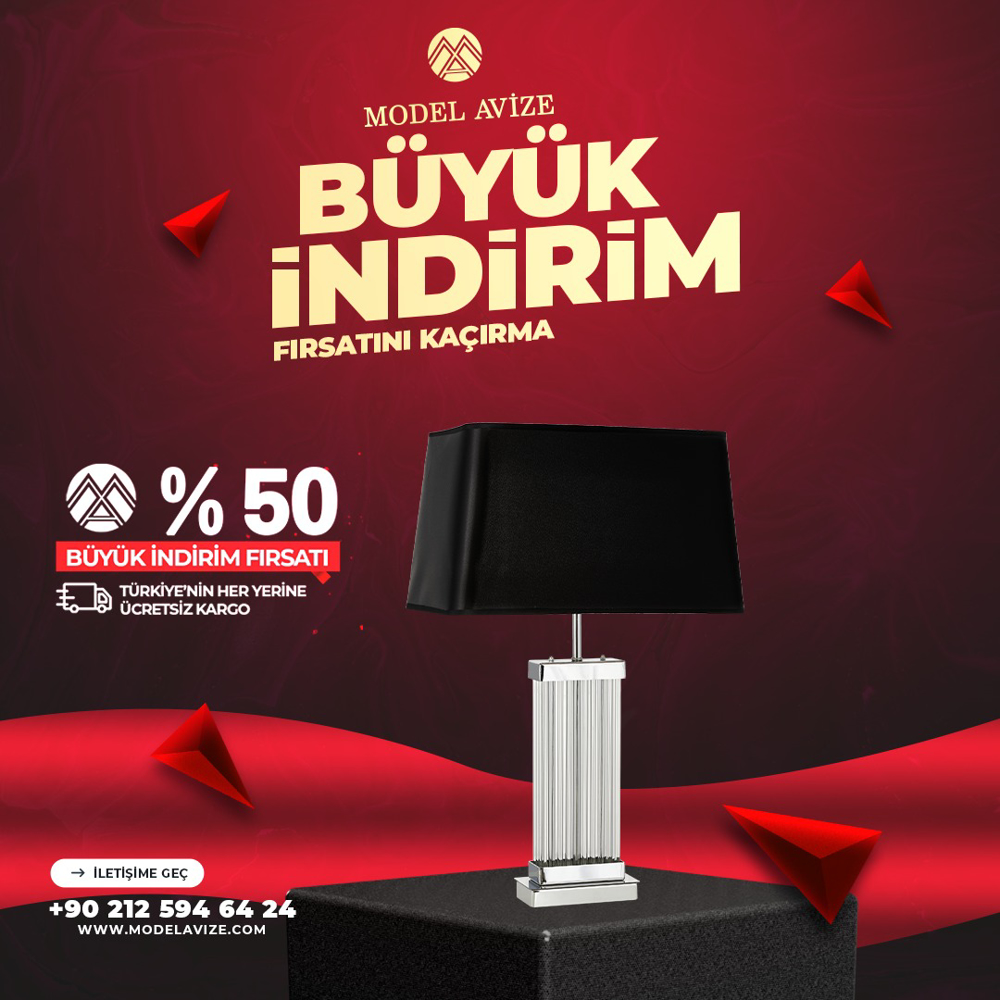ŞİLİ MASA LAMBASI resmi